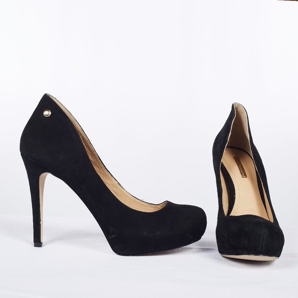 BCBGeneration Suede Pumps 8.5 Black